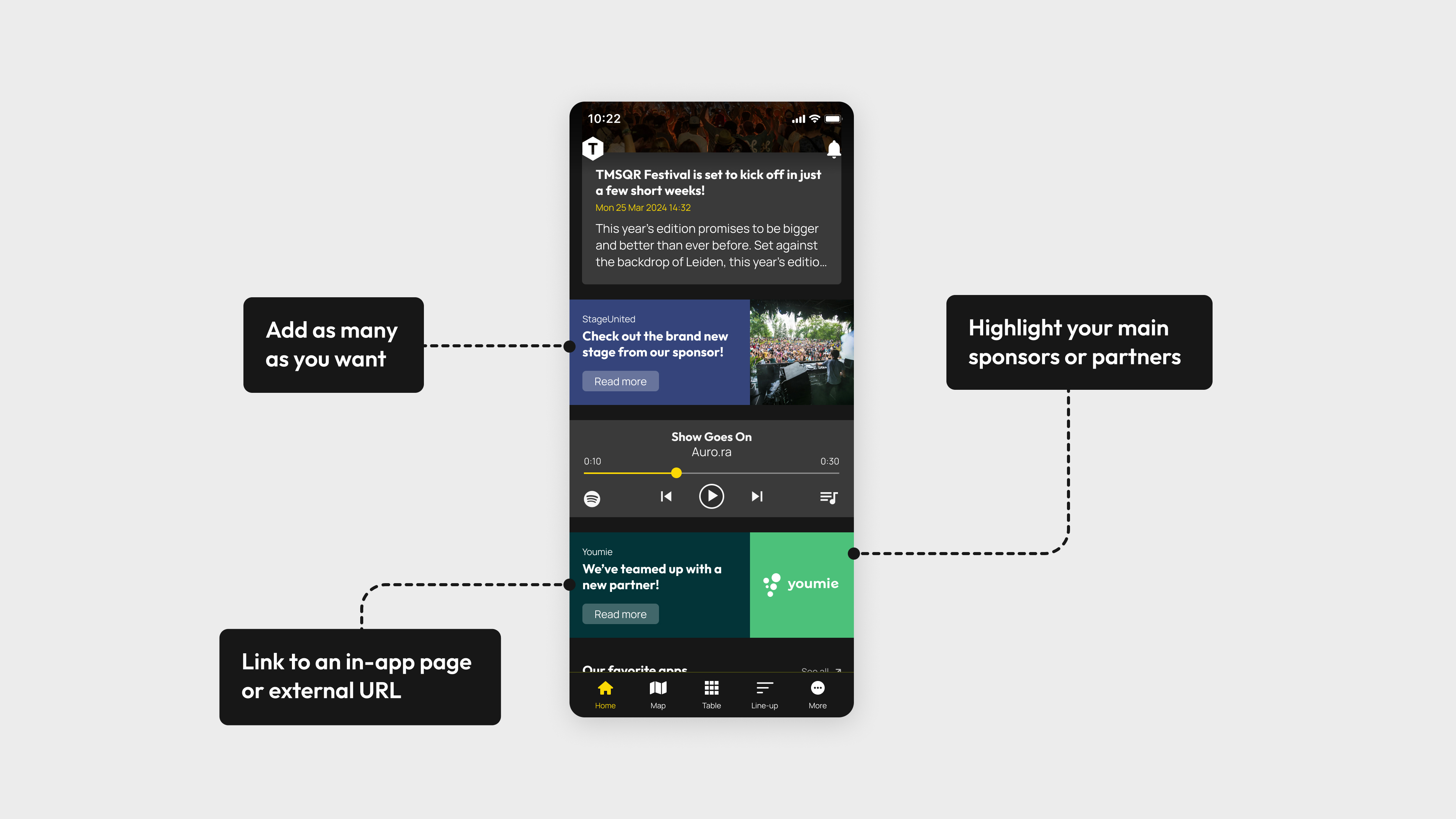 TMSQR — Custom built apps for all types of festivals and events