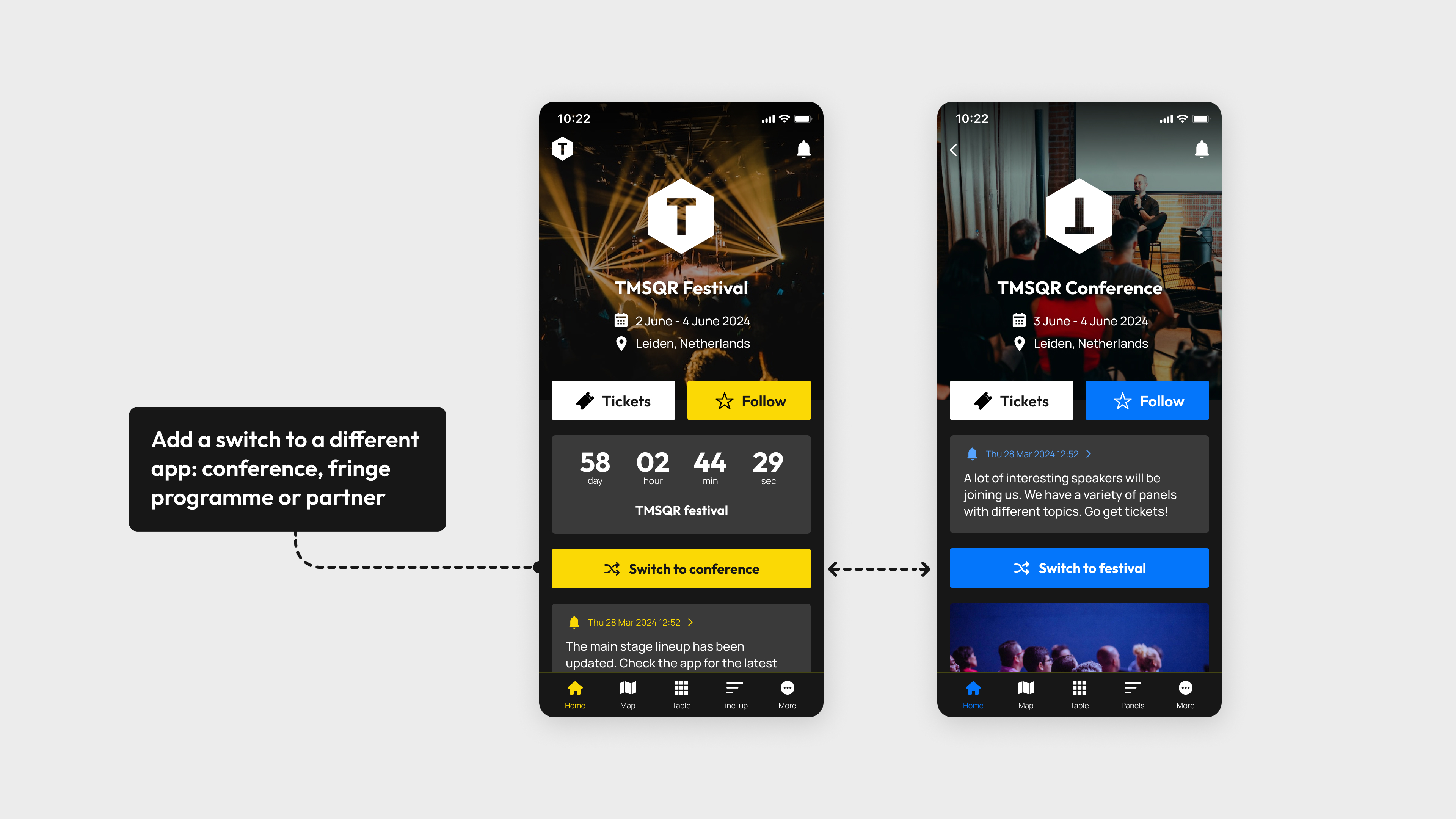 TMSQR — Custom built apps for all types of festivals and events
